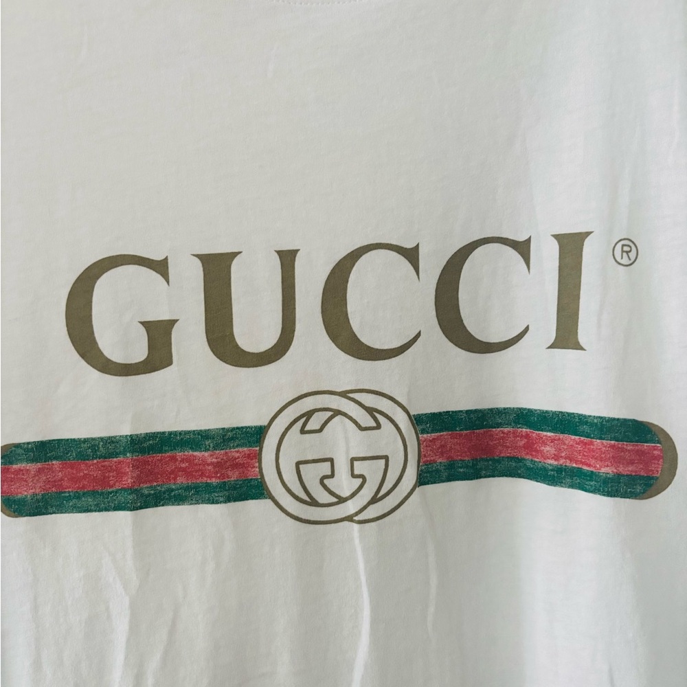 Cristiano Ronaldo Oversize washed T-shirt with Gucci logo - Picture 5 of 9